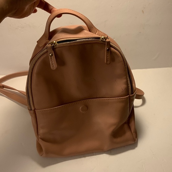 american eagle brown leather backpack American Eagle Outfitters | Bags | American Eagle Pink Real Leather Backpack